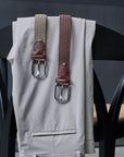 Florence - Braided Belt, Chocolate Brown
