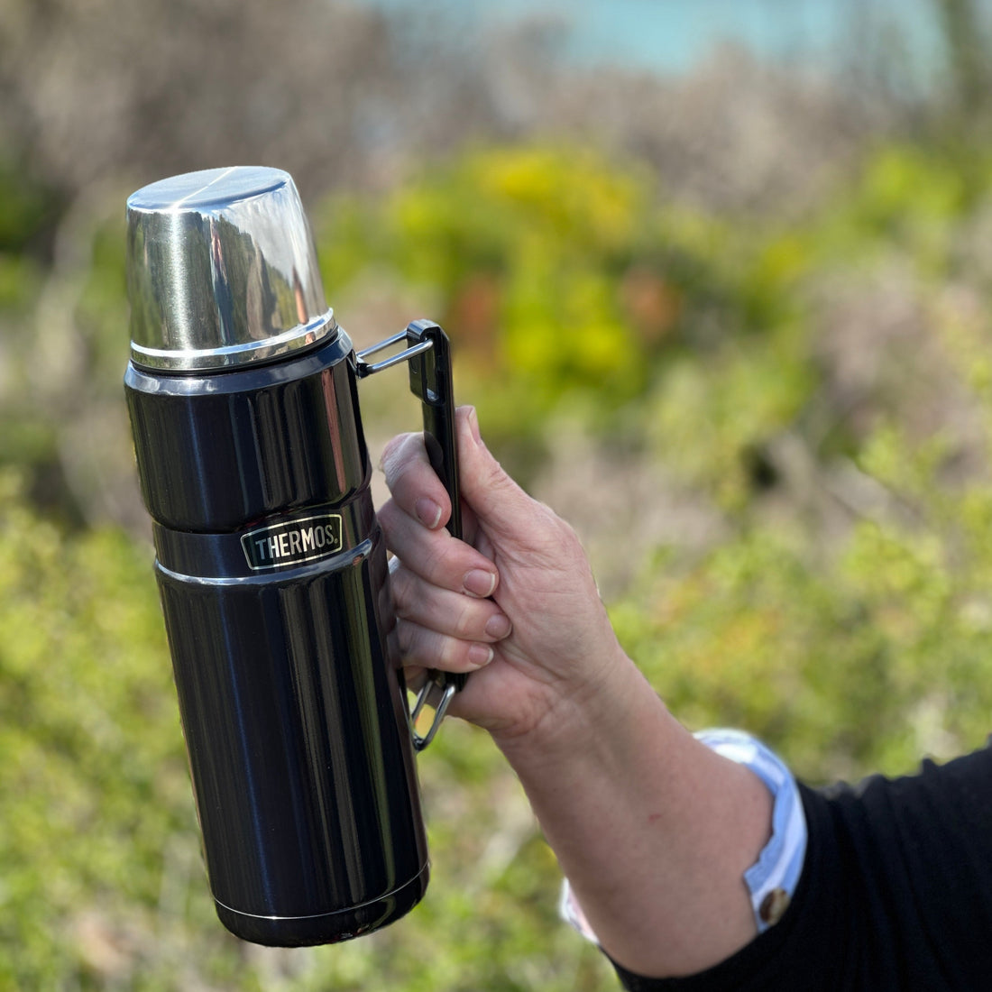 King - 1.2ltr St Stl. Insul. Flask, Blue