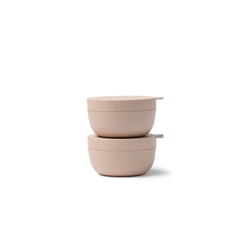 Minis - Set 2, 60ml Bowls w Lid, Biscotti