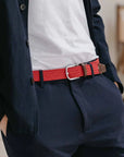 Lausanne - Braided Belt, Rich Red