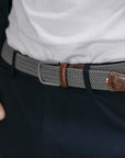 New York - Braided Belt, Steel Grey