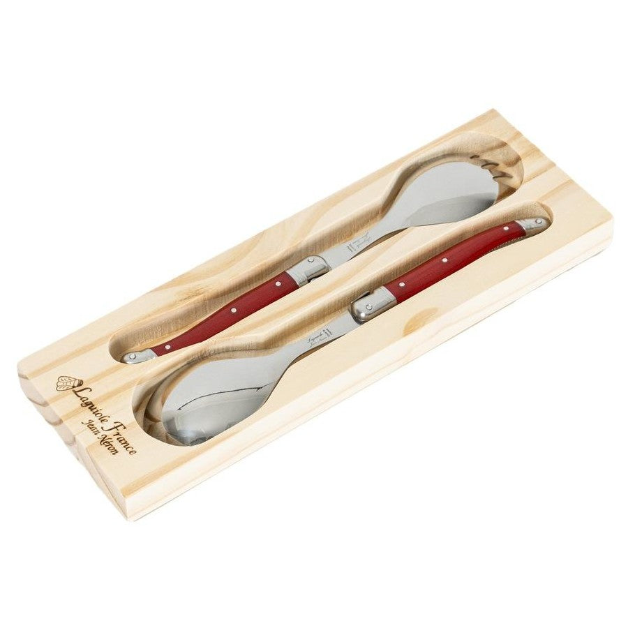 Laguiole - 2 Pce Salad Server Set, Red