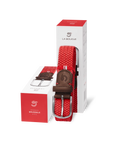 Brussels - Braided Belt, Rich Red