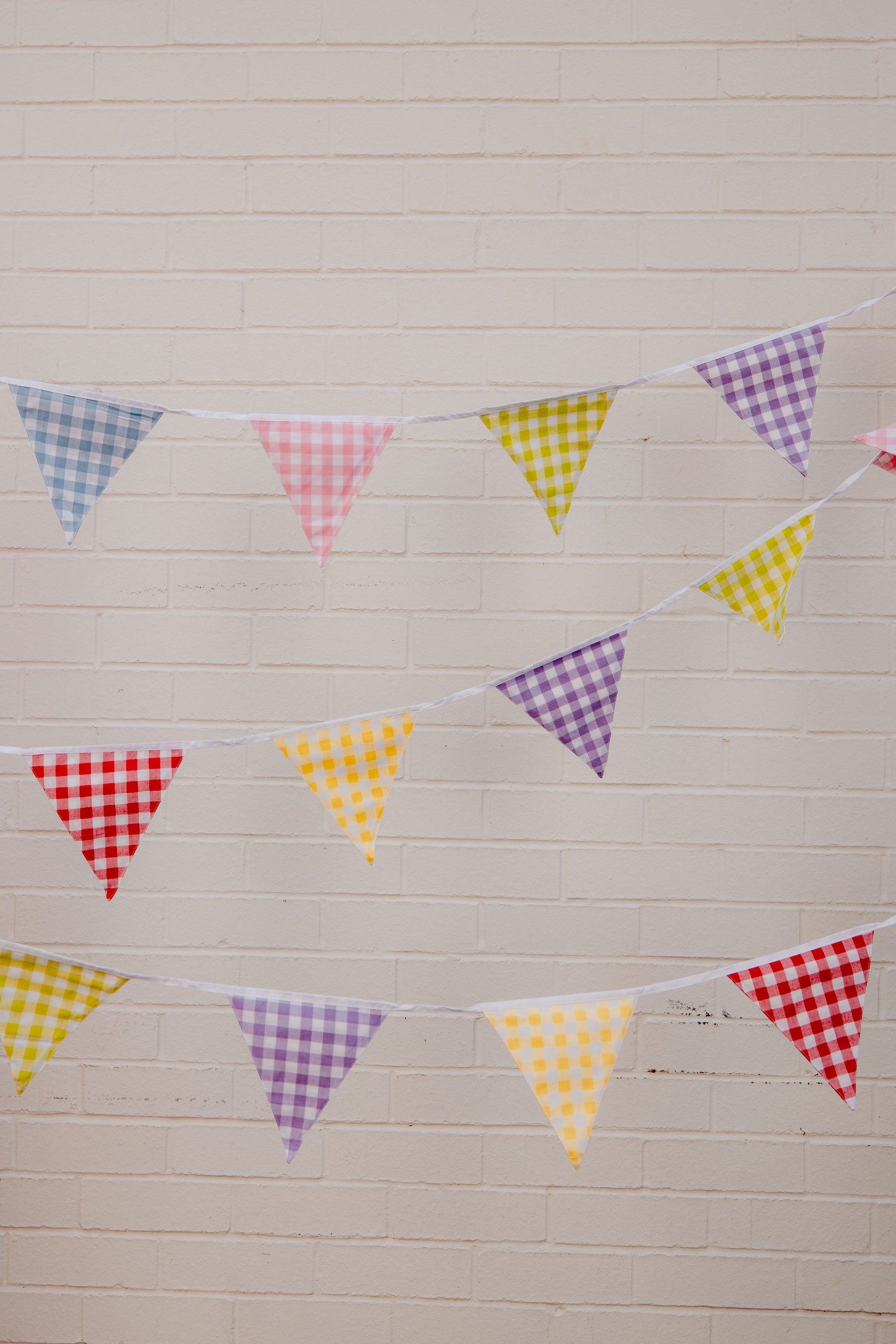 Gingham - 5m Cotton Bunting