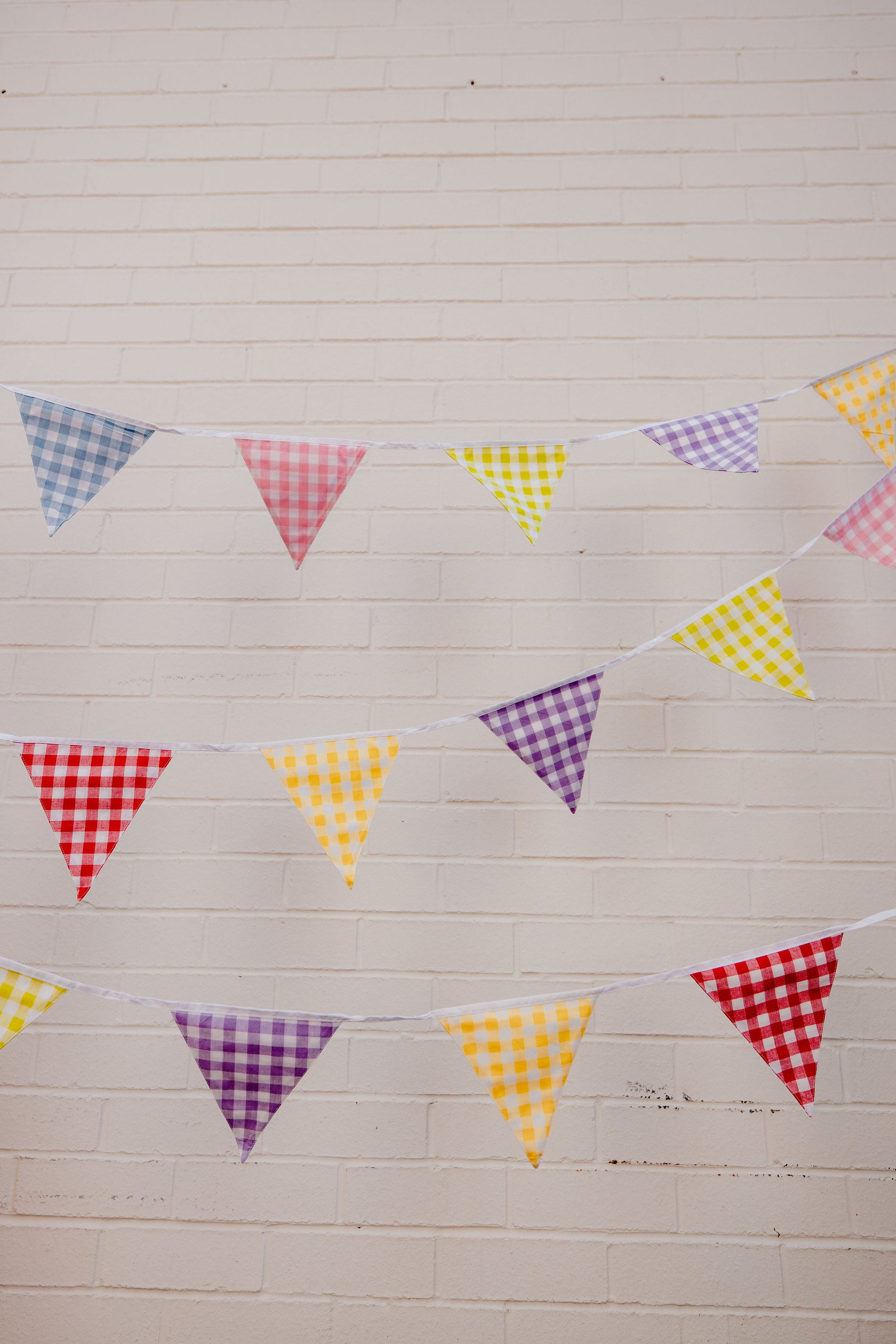 Gingham - 10m Cotton Bunting