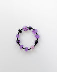 11 Glass Beads on Neoprene Bracelet