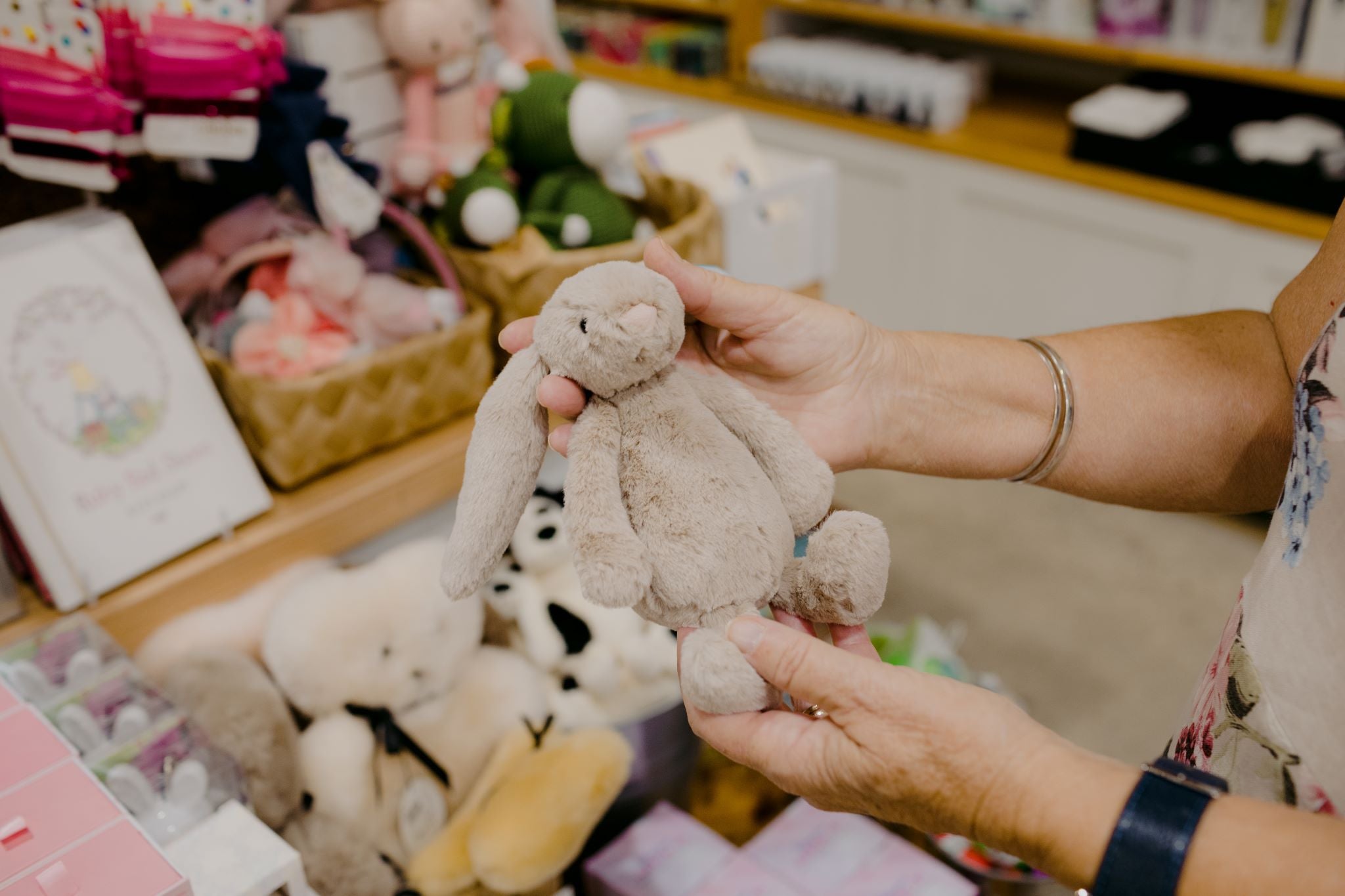 Bashful Bunny, Beige Small