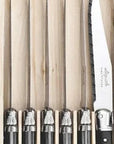 Laguiole - 6 Pce Steak Knife Set GB, Black