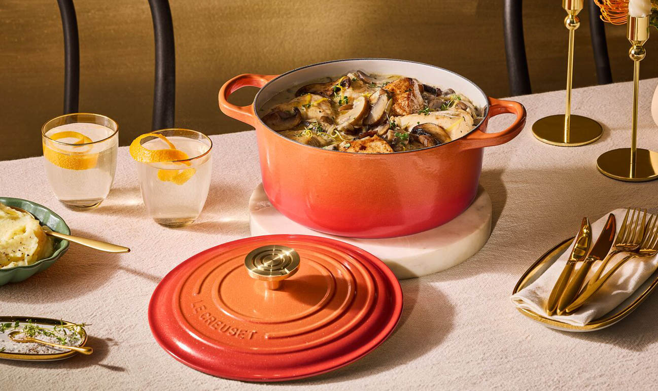 CI - 24cm Round Casserole, Ltd. Ed. Flamme Doree