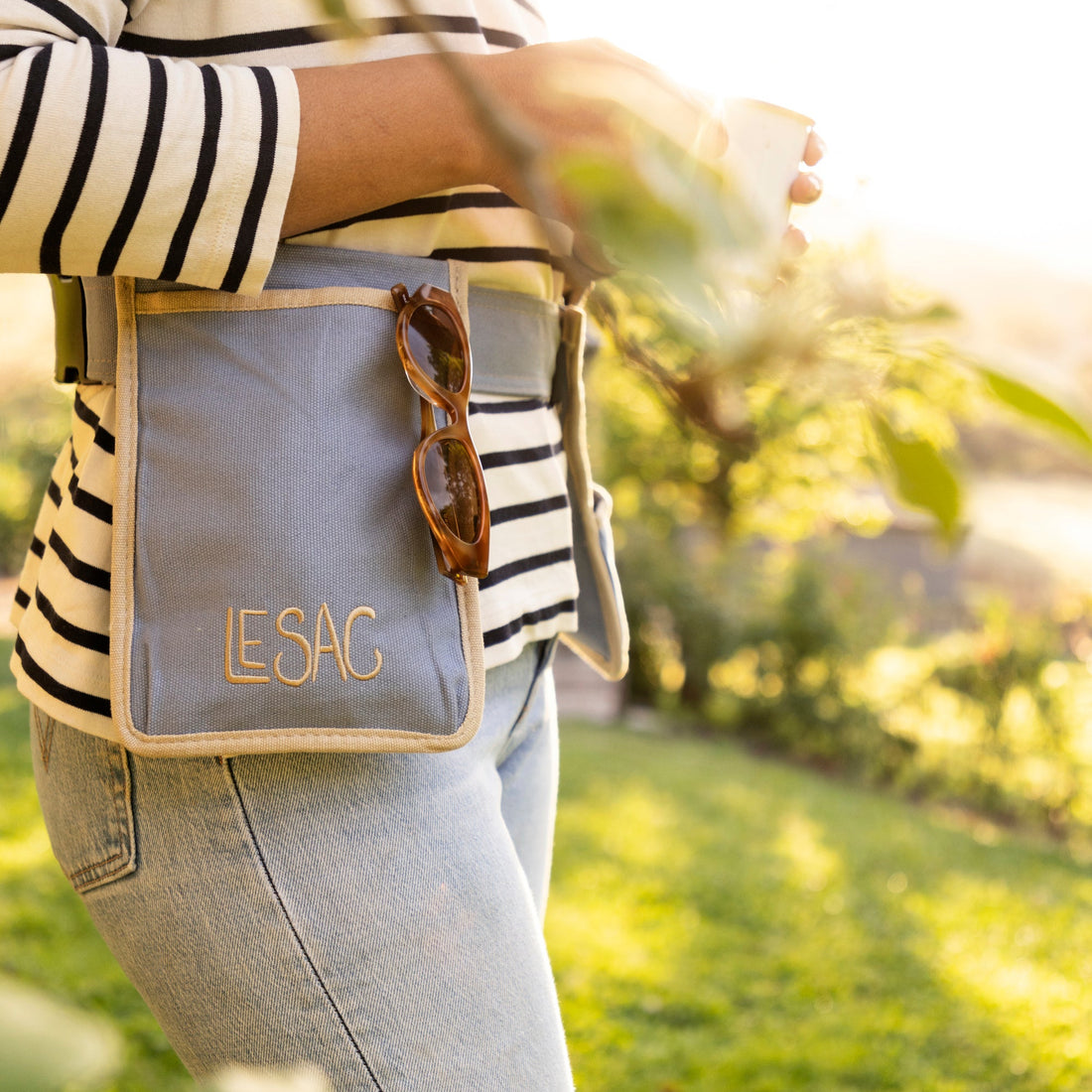 Canvas Gardening Belt - French Blue