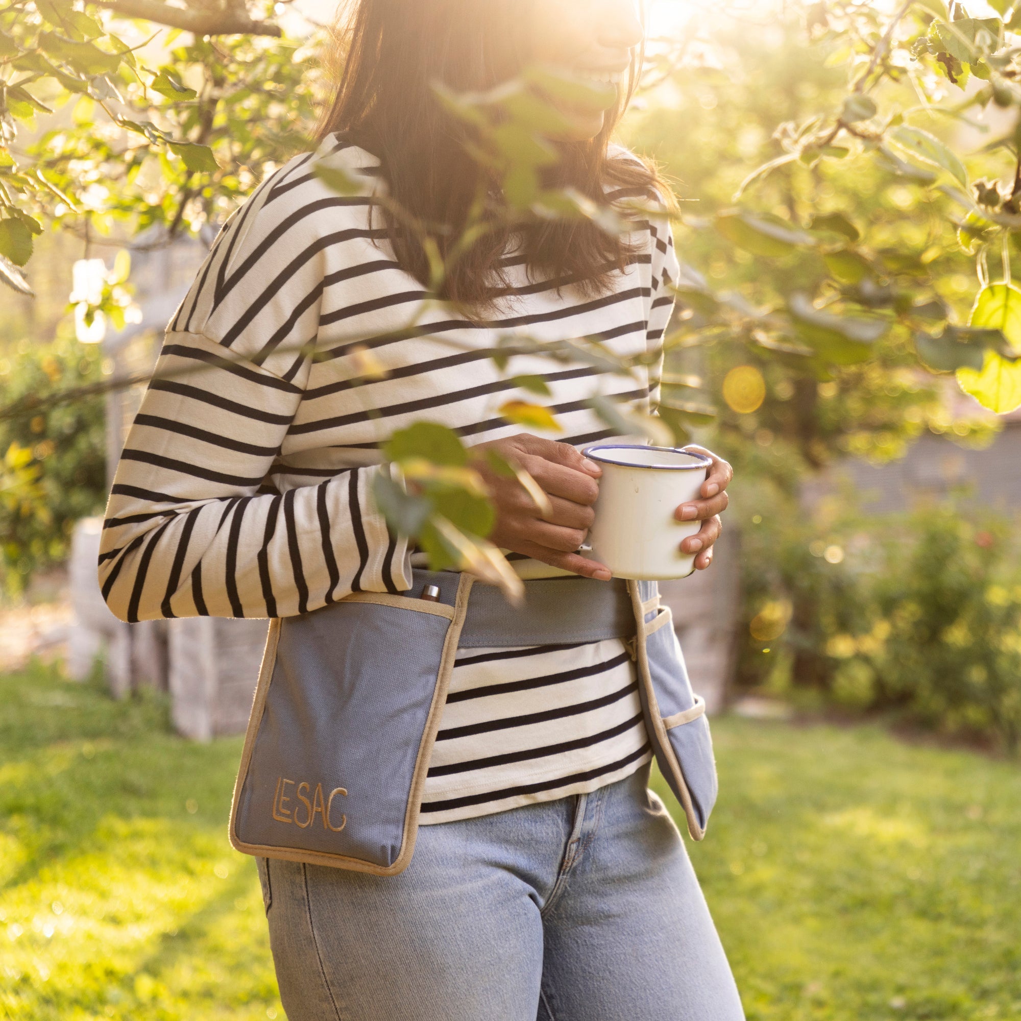 Canvas Gardening Belt - French Blue