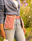 Canvas Gardening Belt - Red Stripe