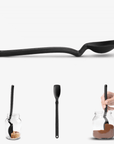 Mini Supoon - Sit Up Scraping Spoon, Black
