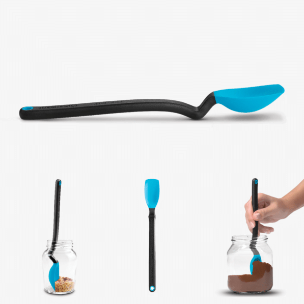 Mini Supoon - Sit Up Scraping Spoon, Aqua