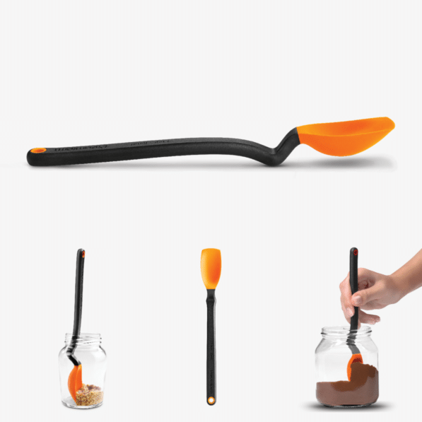 Mini Supoon - Sit Up Scraping Spoon, Orange