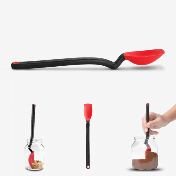 Mini Supoon - Sit Up Scraping Spoon, Red
