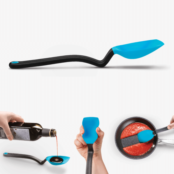 Supoon - Sit Up Scraping Spoon, Aqua