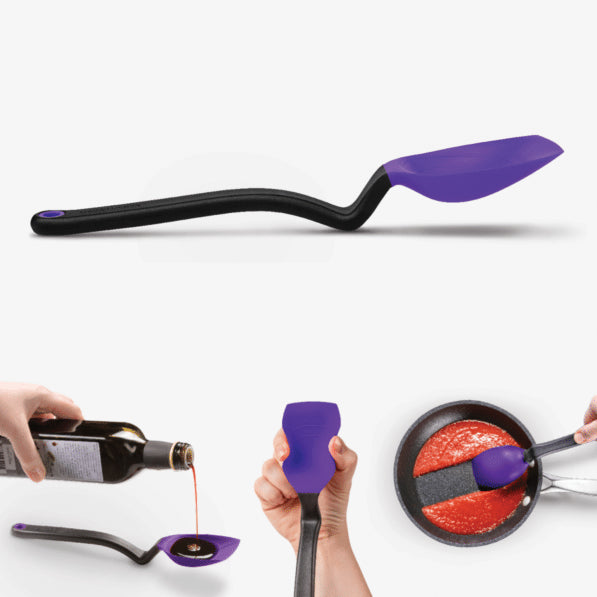 Supoon - Sit Up Scraping Spoon, Purple