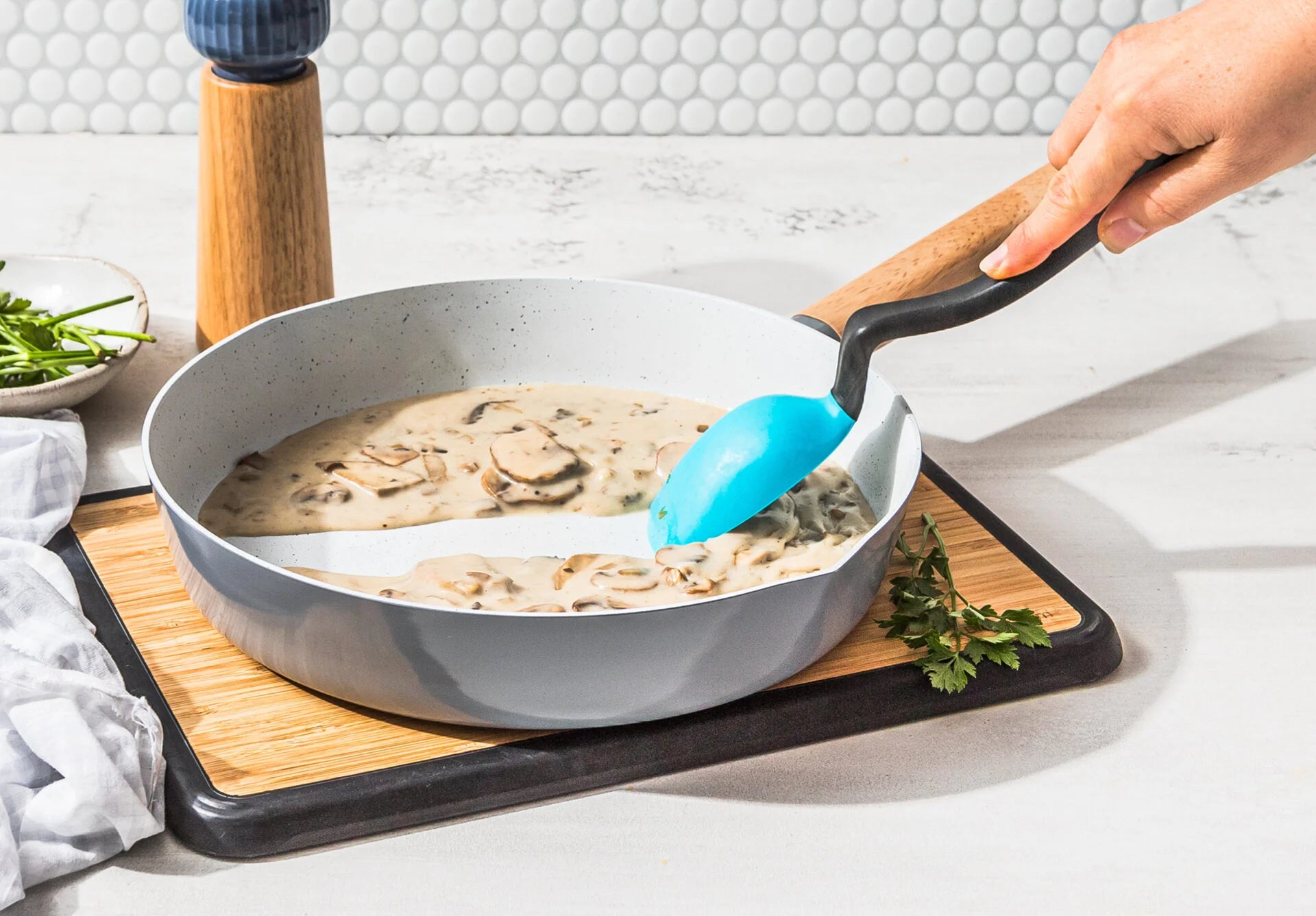 Supoon - Sit Up Scraping Spoon, Aqua