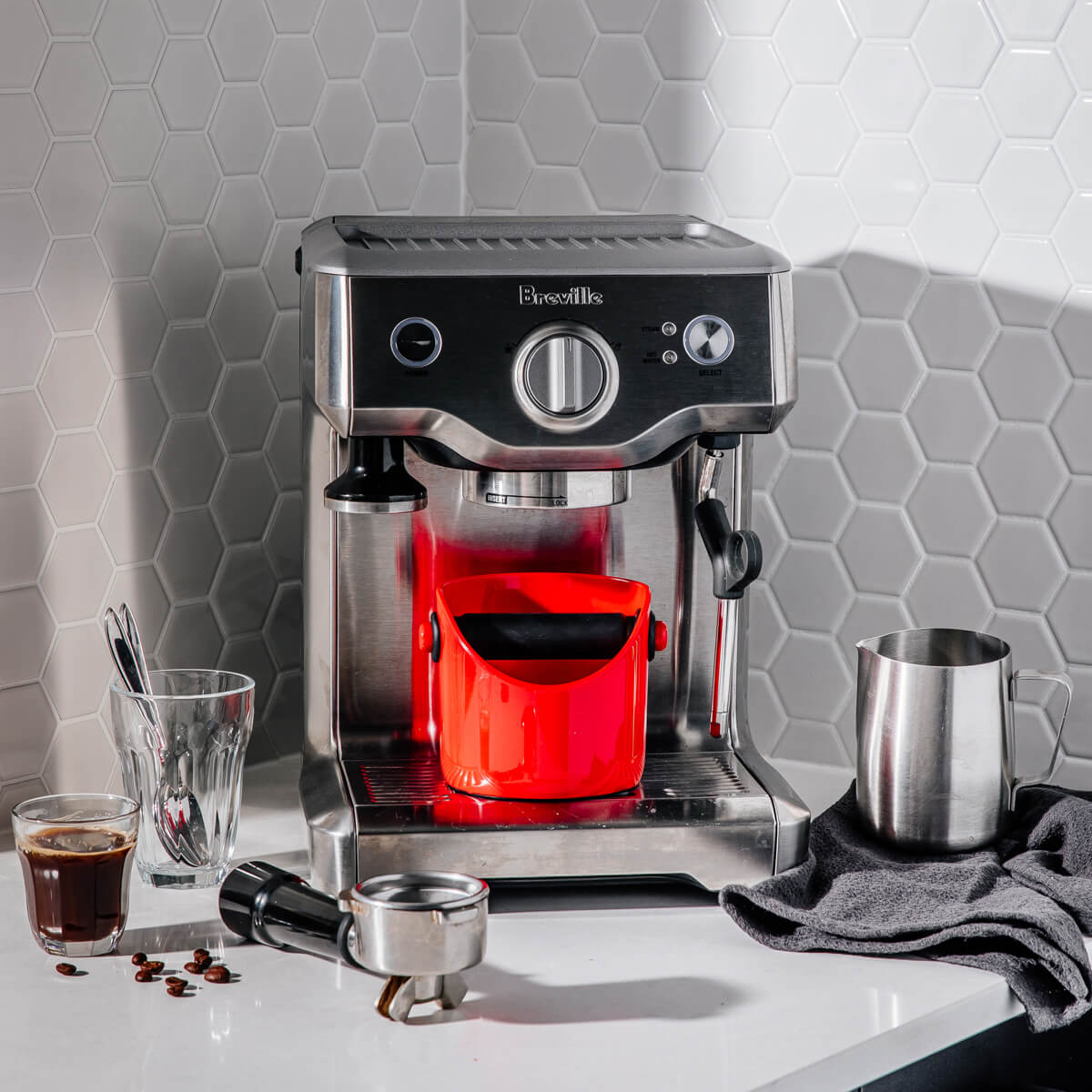 Grindenstein - Coffee Knock Box, Red