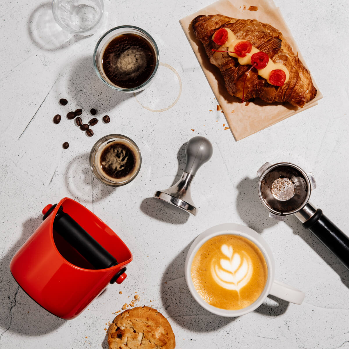 Grindenstein - Coffee Knock Box, Red