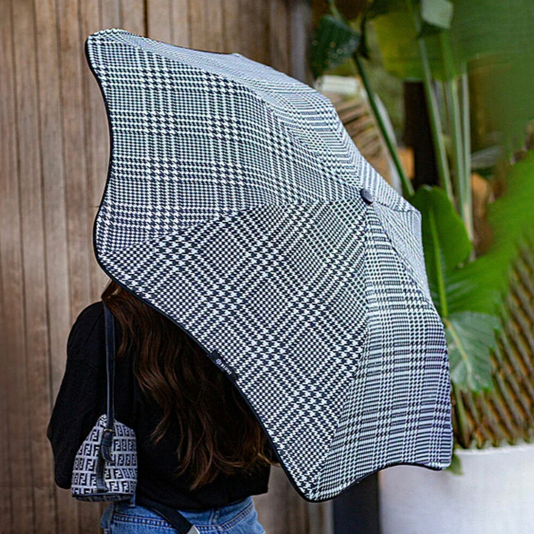Classic - Street Umbrella, Houndstooth