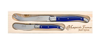 Laguiole - 2 Pce Cheese Knife & Pate Set, French Blue