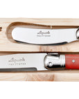 Laguiole - 2 Pce Cheese Knife & Pate Set, Red