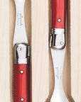 Laguiole - 2 Pce Salad Server Set, Red