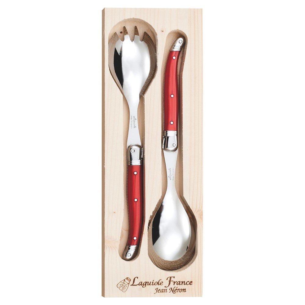 Laguiole - 2 Pce Salad Server Set, Red