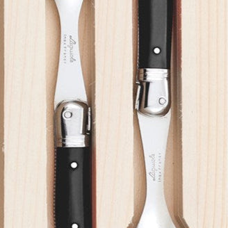 Laguiole - 2 Pce Salad Server Set, Black