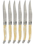 Jean Neron Laguiole 6 Pce Steak Knife Set GB, Light Horn, view 2
