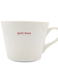 Word Range - 350ml Porcelain Mug, girl boss