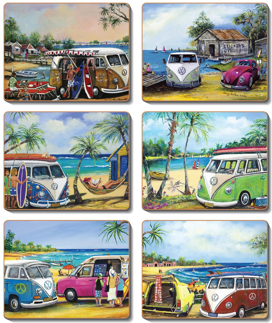 Kombies - Set of 6 Placemats