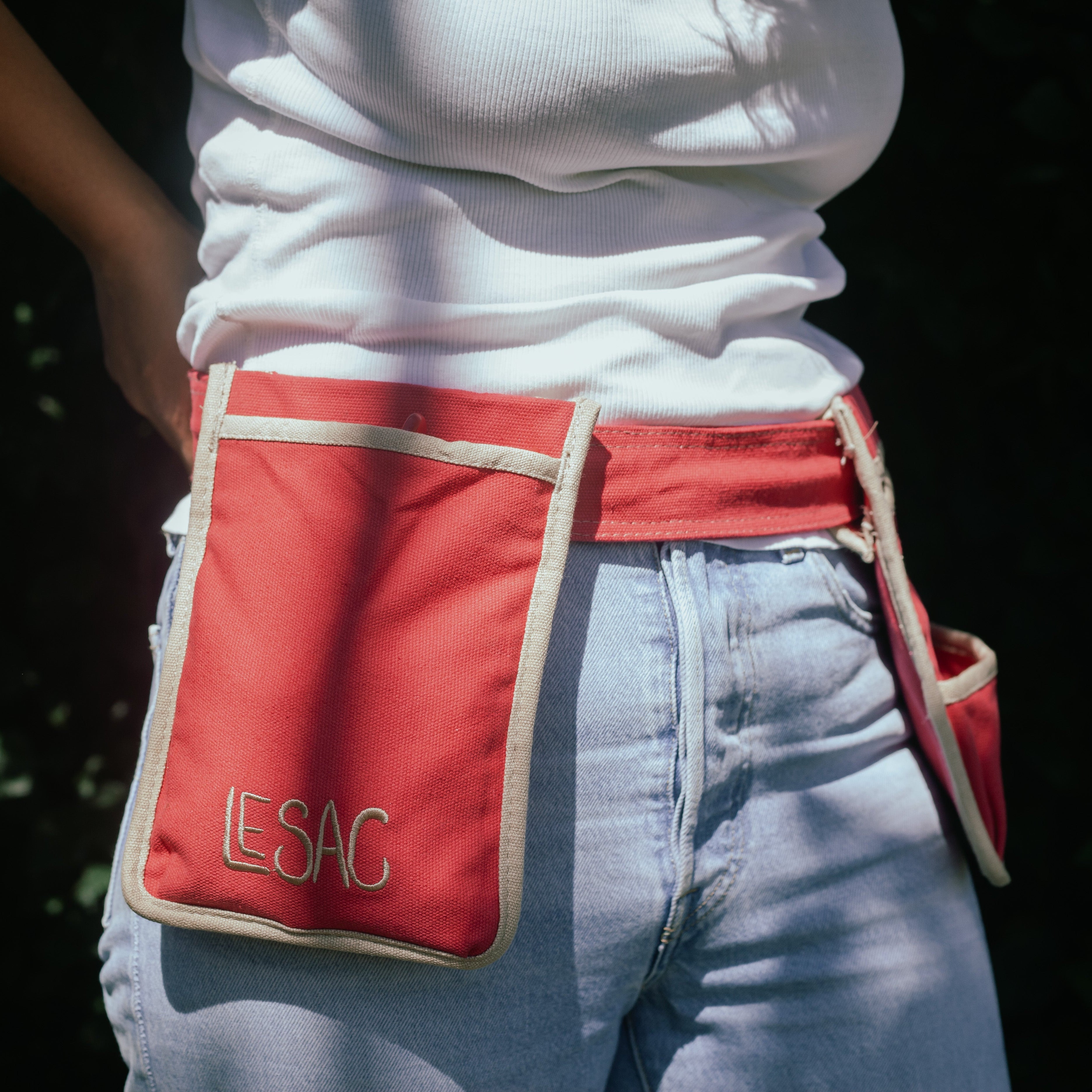Canvas Gardening Belt - Red