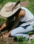 Canvas Gardening Belt - Navy Stripe