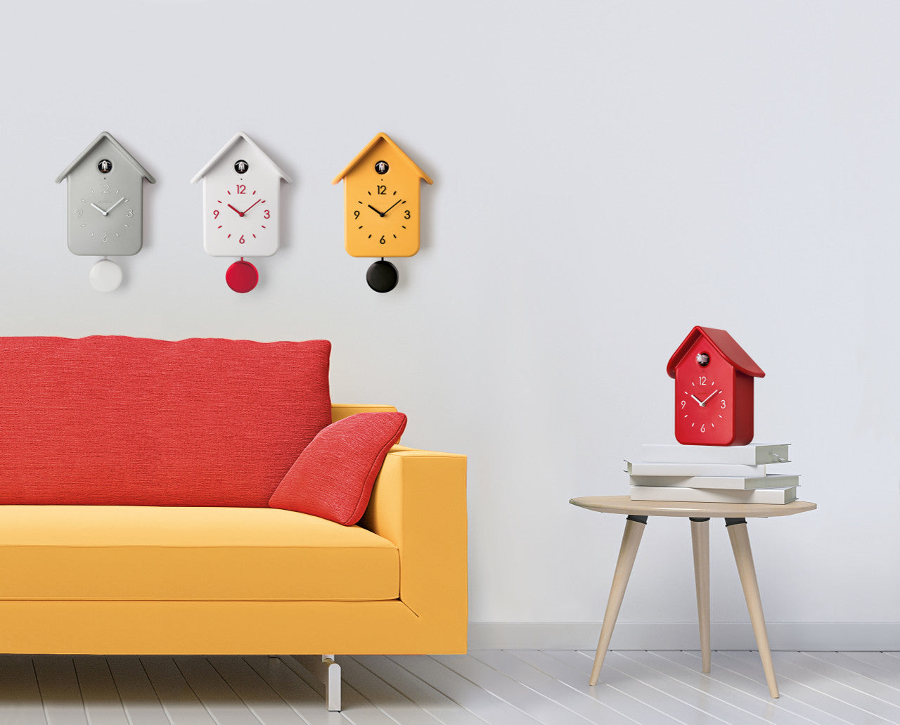 QQ - Cuckoo Clock, White