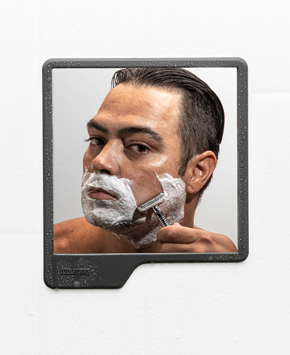 The Oliver - 16cmx14cm Shower Mirror, Charcoal