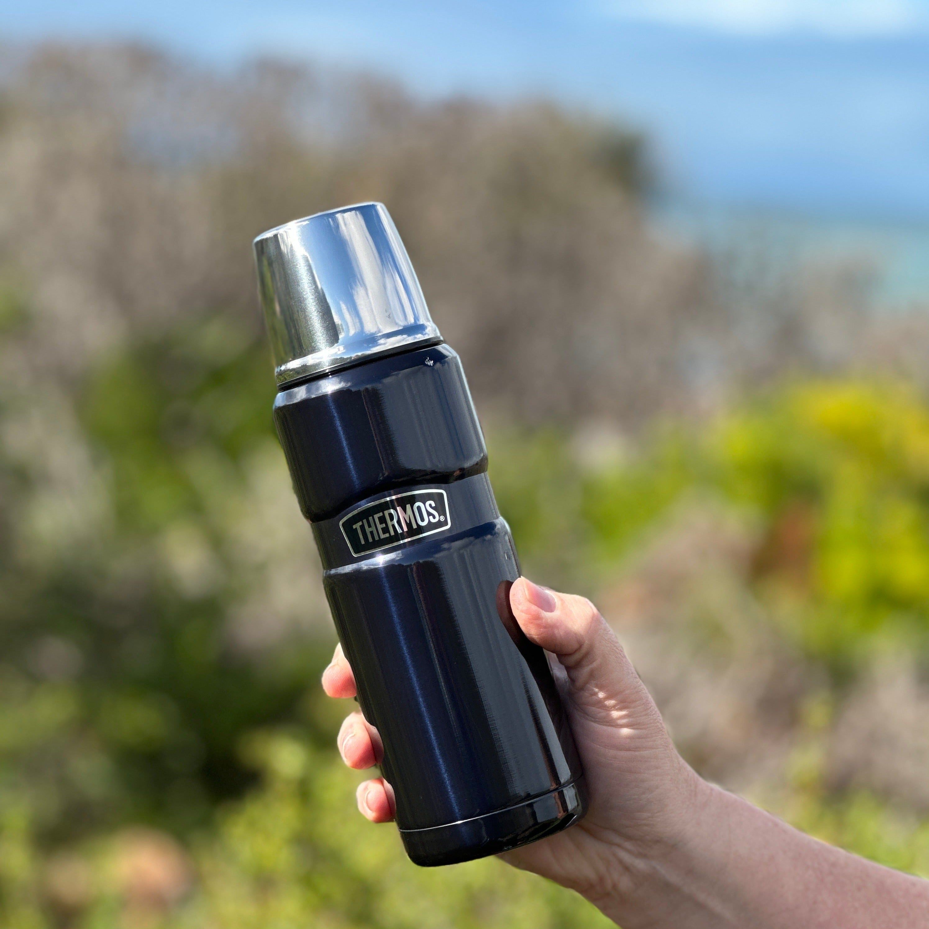 King - 470ml St Stl. Insul. Flask, Blue