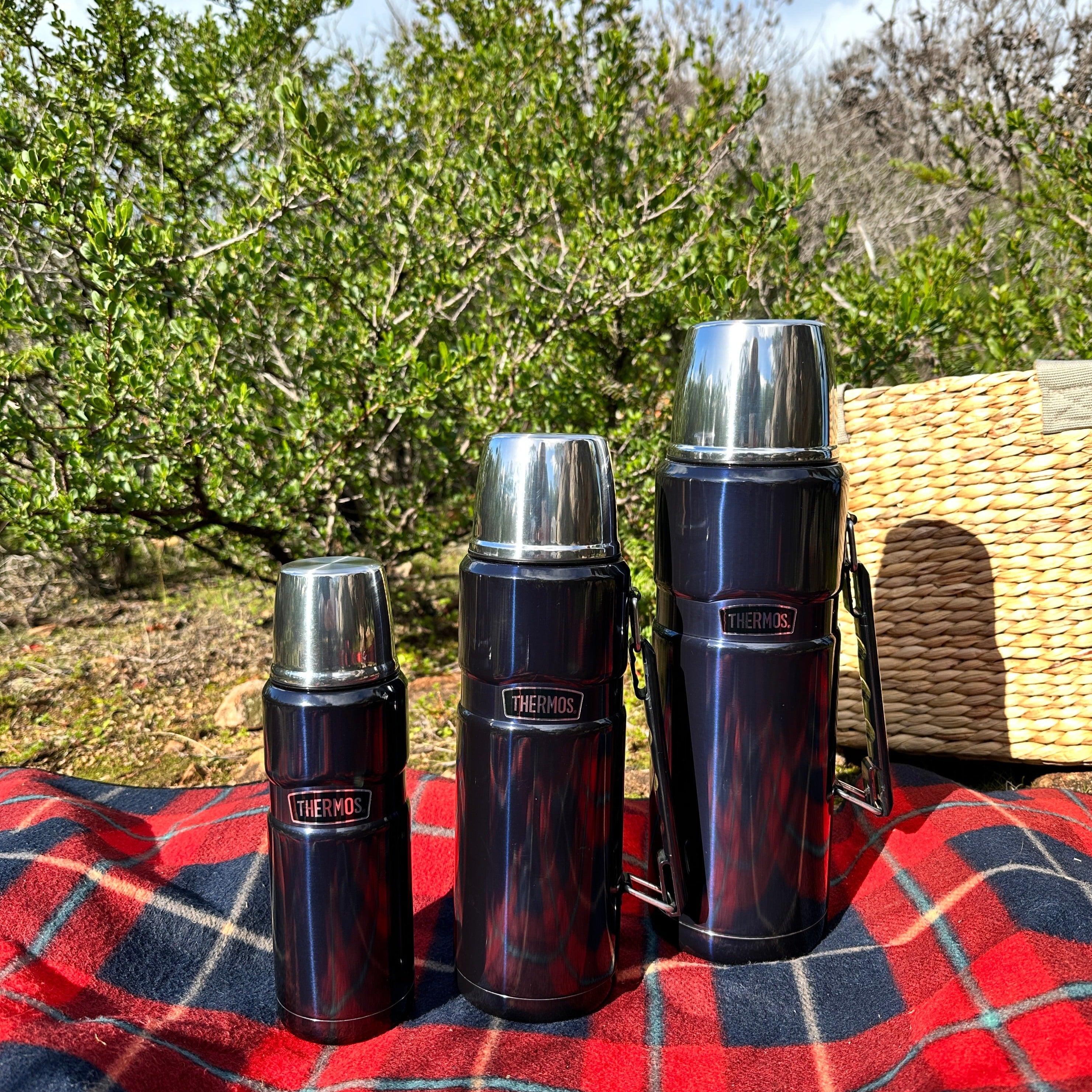King - 470ml St Stl. Insul. Flask, Blue
