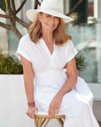 Whitehaven - S/M Wide Fedora, Ivory