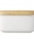 WB - Butter Dish w Bamboo Lid