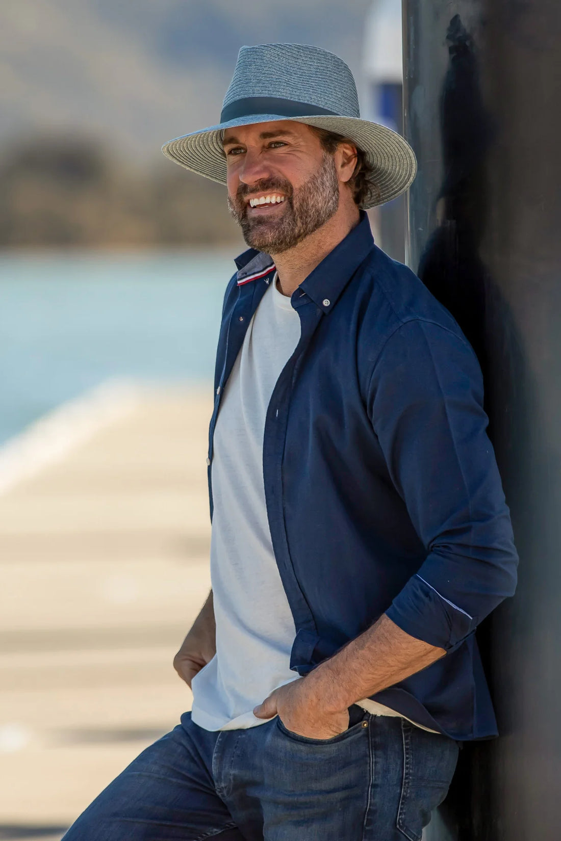 Cypress - M/L Unisex Fedora, Seafoam