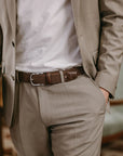 Florence - Braided Belt, Chocolate Brown
