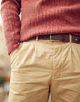 Florence - Braided Belt, Chocolate Brown