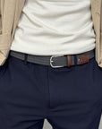 New York - Braided Belt, Steel Grey