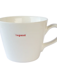 Word Range - 350ml Porcelain Mug, legend