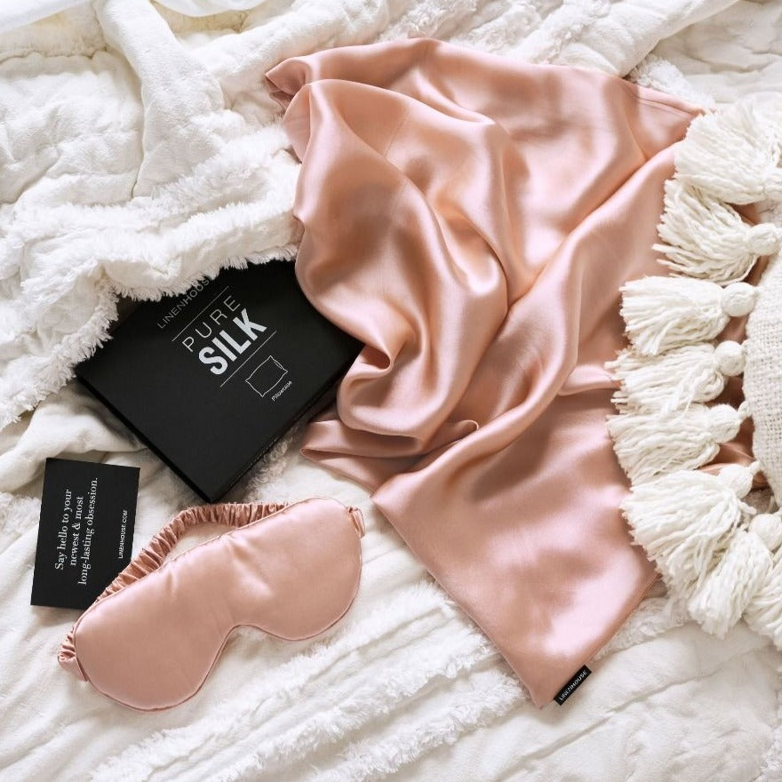 Pure Silk - Sleep Mask, Blush