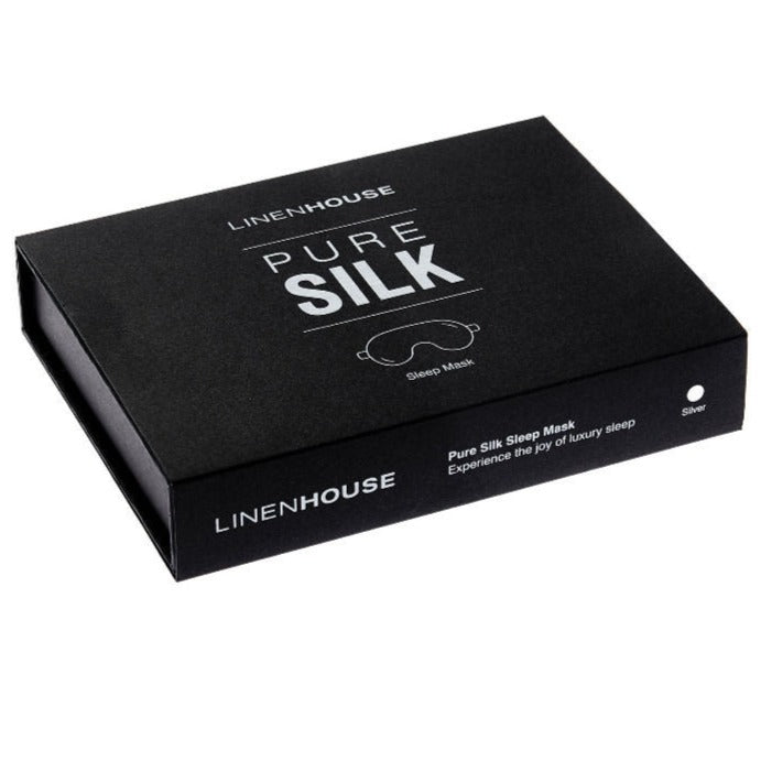 Pure Silk - Sleep Mask, Silver