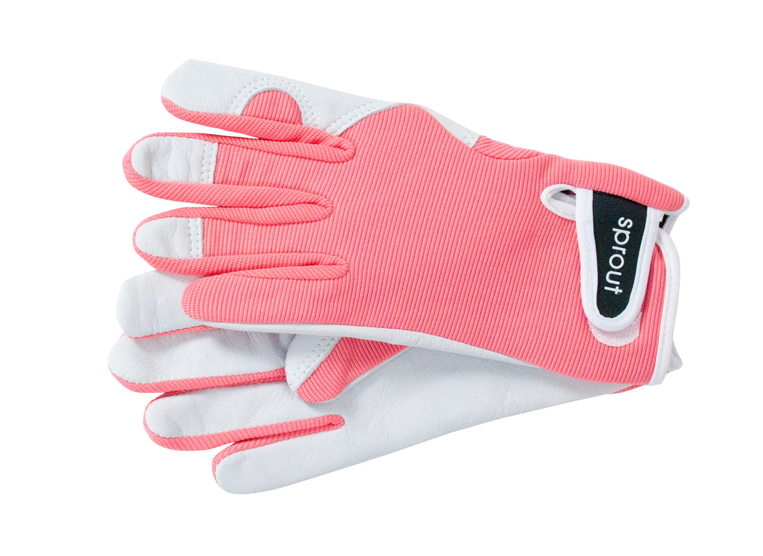 Goatskin - Garden Gloves, Coral